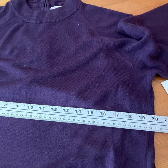 DEBBIE MORGAN Victorian purple Long sleeves Zip back Ladies' Sweater/Pullover  L - Picture 11 of 11